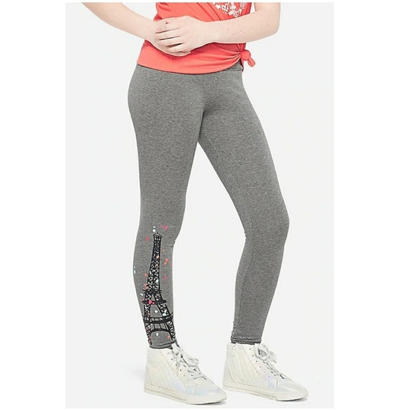 Justice Graphic Full Length Leggings Sz 10 - Picture 1 of 3